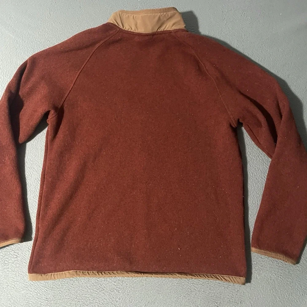 Mens The North Face Gordon Lyons 1/4 Zip Pullover Fleece Sweater Jacket‎ Red Lg